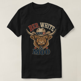 Röd, Vit & Moo Highland Ko T-shirt