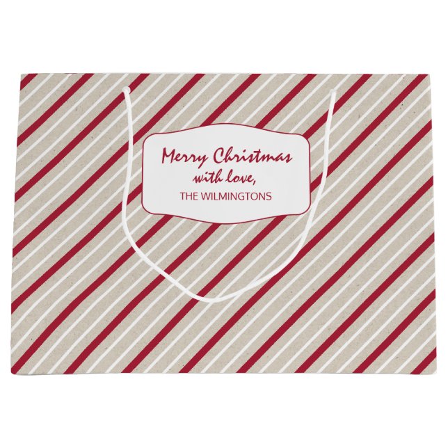 Röd, vit och Beige Rand (Framsidan)