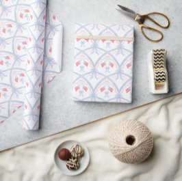 Röd, vit och blå 4:e juli Flagga Mönster Presentpapper