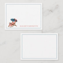 Röd vit och blå 4 juli strandstol