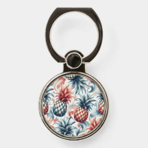 Röd, vit och blå ananas