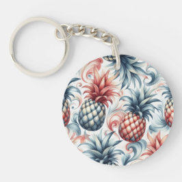 Röd, vit och blå ananas