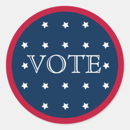 Röd vit och blå Elegant 2020 Runt Klistermärke