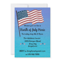 Röd, vit och blå Fjärde juli Party