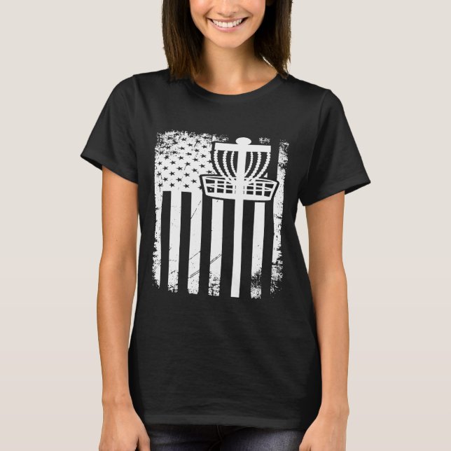 Röd vit och blå Flagga 1 T Shirt (Framsida)