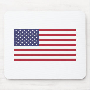 Röd vit och blå flagga i USA Musmatta