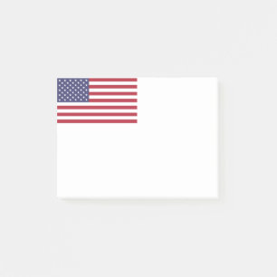 Röd vit och blå flagga i USA Post-it Block