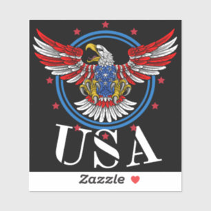 Röd Vit och Blå Flodhawk USA Patriotisk Klistermärken