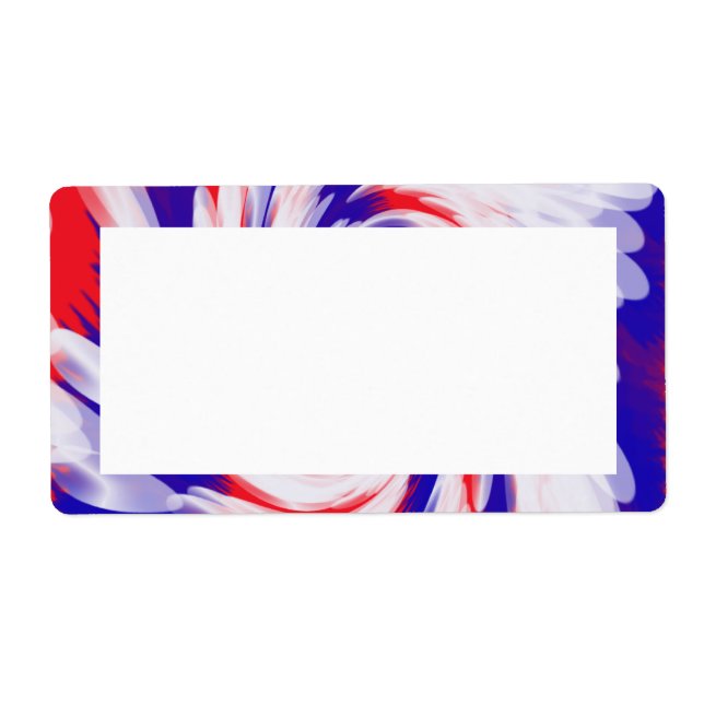 röd vit och blå fraktsedel (Framsidan)