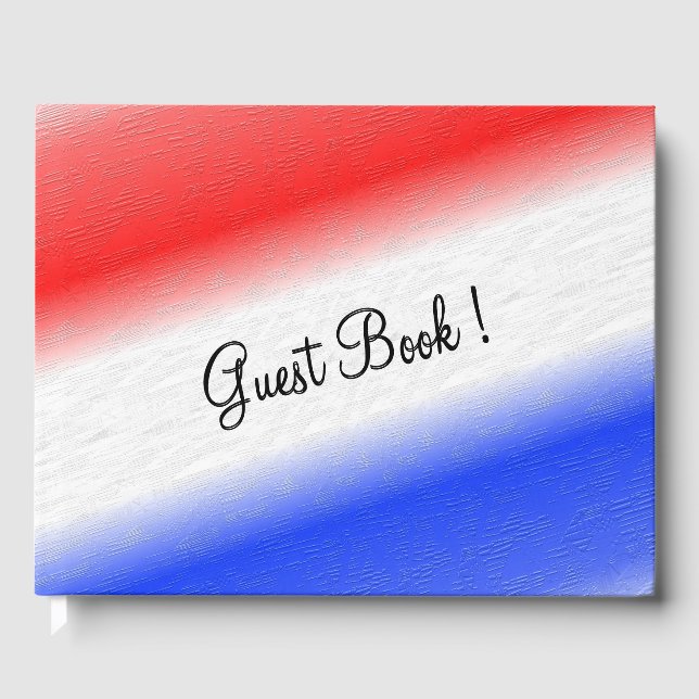 Röd vit och blå gästböcker (Framsida)