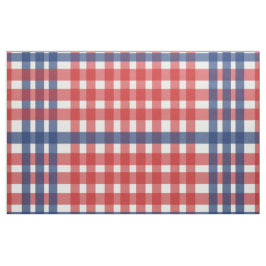 Röd, vit och blå Gingham Play Tyg