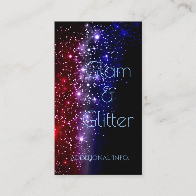 Röd vit och blå Gnistra Affärskort 2 Visitkort (Framsida)