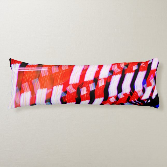 Röd vit och blå kroppskudde (Framsidan)