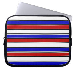 Röd, vit och blå Laptop sleeve