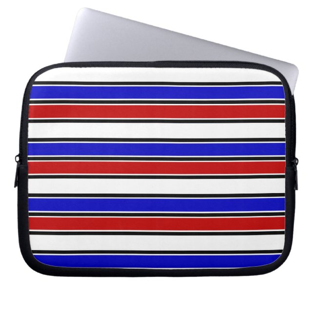 Röd, vit och blå Laptop sleeve (Framsidan)