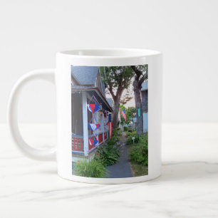 Röd, vit och blå - Martha's Vineyard Jumbo Mugg