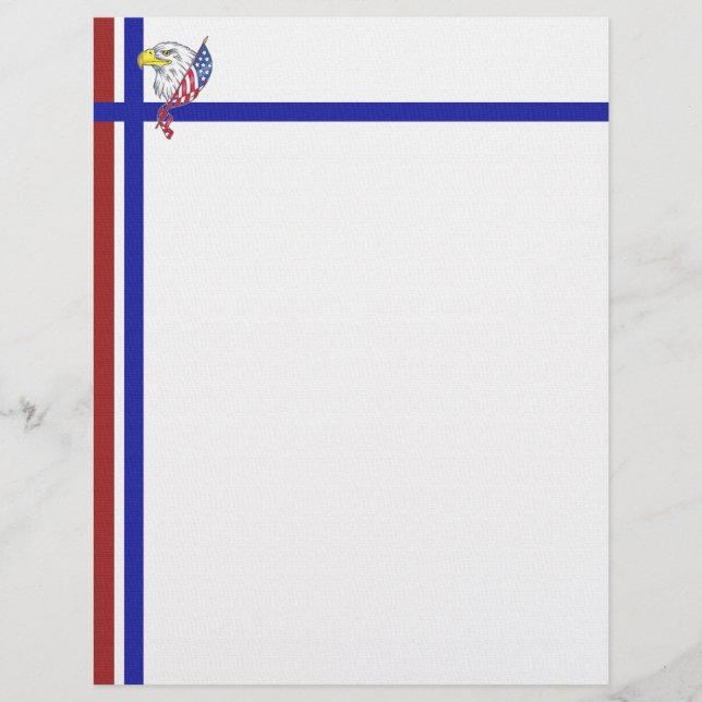 Röd vit och blå med Eagle (Framsida)
