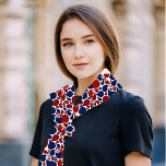 Röd vit och blå paisley sjal<br><div class="desc">röd vit och blå paisley</div>