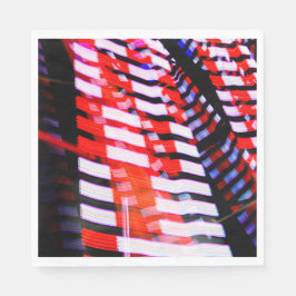 Röd vit och blå pappersservett