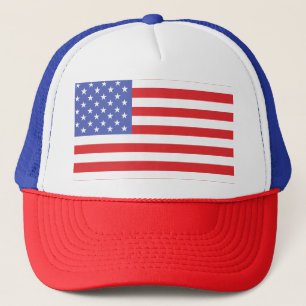 Röd, vit och blå patriotisk amerikansk Flagga Keps