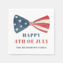 Röd, vit och blå patriotisk bin 4 juli