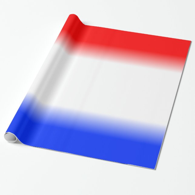 Röd vit och blå patriotisk presentpapper (Utrullad)