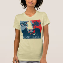 Röd Vit Och Blå Popkonst Inspirerad Ko T-shirt