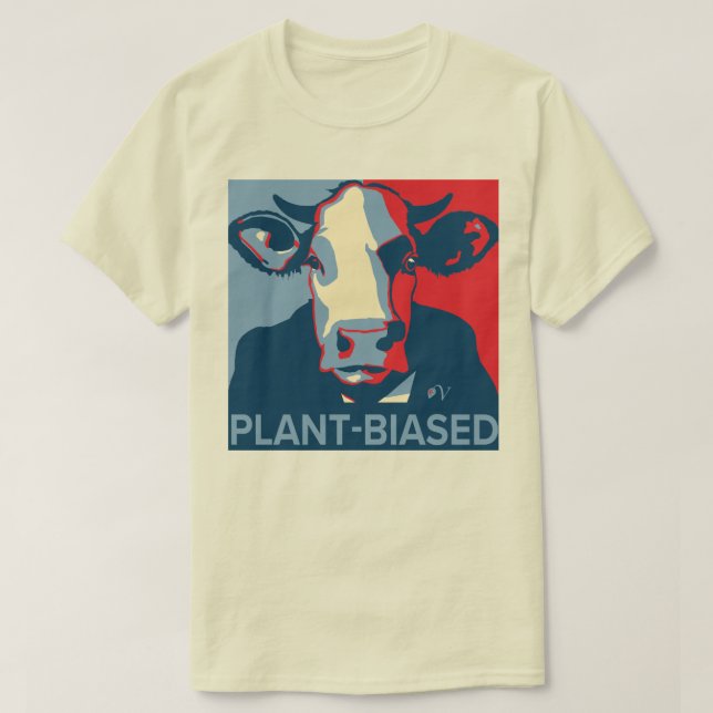 Röd Vit och Blå Popkonst Inspirerad Ko T-shirt (Design framsida)