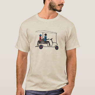 röd, vit och blå PTC GA-familjens Golf Cart T-shirt