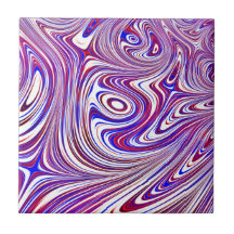 Röd, vit och blå ramdesign