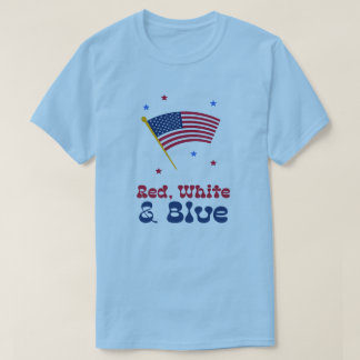 Röd vit och blå t shirt