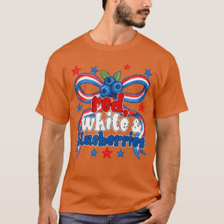 Röd Vit och Blåbär familjepojke T Shirt