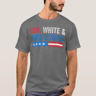 Röd Vit och Blåbär Patriot USA Flagga pojke T Shirt
