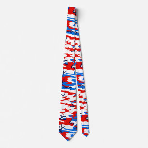 Röd vit och blått Camo Slips