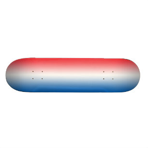 Röd vit och blått mini skateboard bräda 18,5 cm