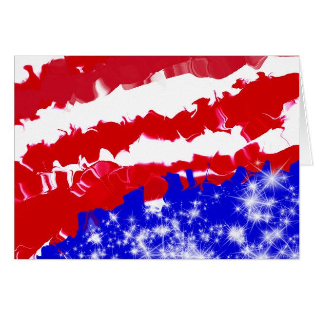 röd vit och blått numrerar en OBS kort (Framsidan Horizontal)