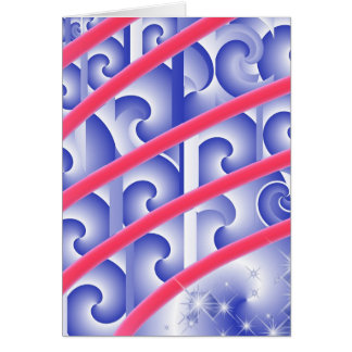 röd vit och blått numrerar fem OBS kort