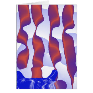 röd vit och blått numrerar tre OBS kort