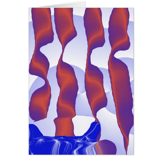 röd vit och blått numrerar tre OBS kort (Framsidan)