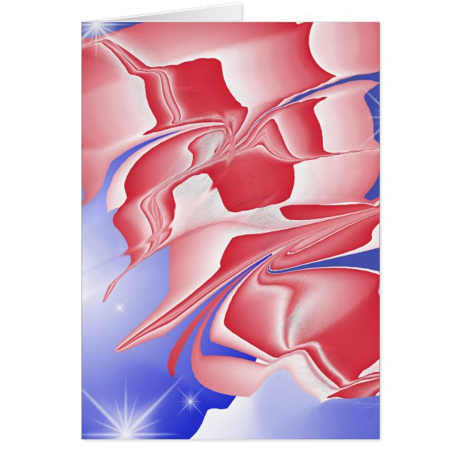 röd vit och blått numrerar två OBS kort (Framsidan)