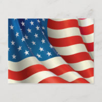 Röd vit och blått som vinkar U.S.-flagga