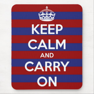 Röd vit- och blåttrand musmatta