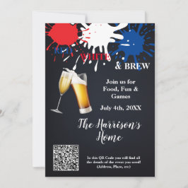 Röd-, vit- och Brew-gruppinbjudan Inbjudningar