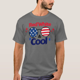 Röd vit och Coola 4 juli (9) T Shirt
