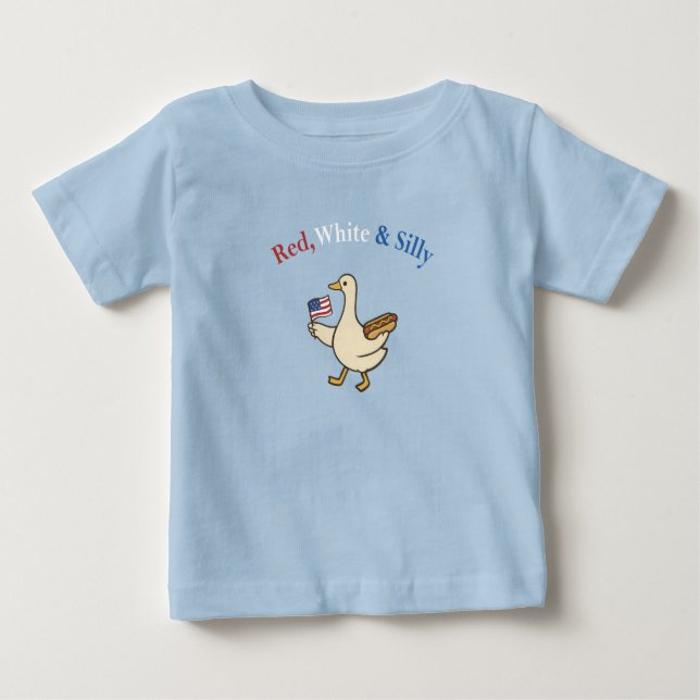 Röd Vit och Dum T Shirt (Framsida)
