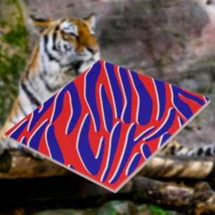 Röd, vit och fet Tiger Rand Ceramic Tile Kakelplatta