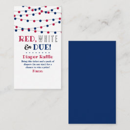 Röd, vit och förfallen! 4:e juli: Barnskor Tilläggskort