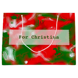 Röd, vit och Grönt Abstrakt