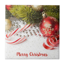 Röd vit och Grönt juldekaler