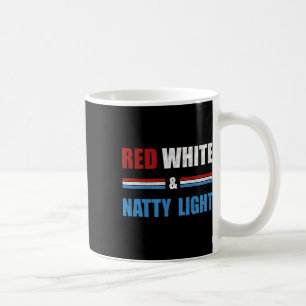 Röd Vit Och Natty-light För Mäns Kvinnors Öllöskar Kaffemugg